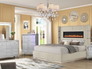 LIZZELE BEDROOM SET IN BEIGE