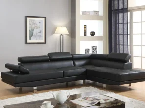 U7100 BlACK SECTIONAL