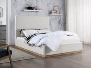 Alfie Linen Textured Fabric Bed