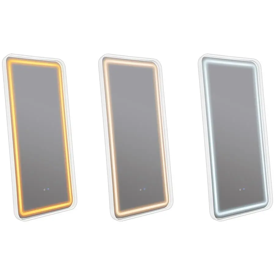 Glendora 32 x 71 Inch LED Standing Mirror BT Speakers Black - Image 8