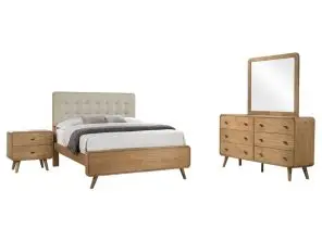 Robyn 4-piece Queen Bedroom Set Light Ash