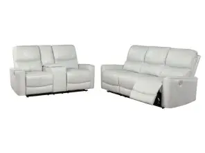 Greenfield 2-piece Power Reclining Sofa Set Dove Grey