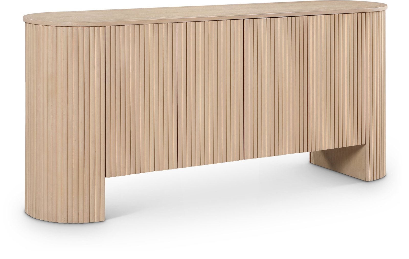 Belinda Beech Wood And Oak Veneer Sideboard / Buffet - Image 5