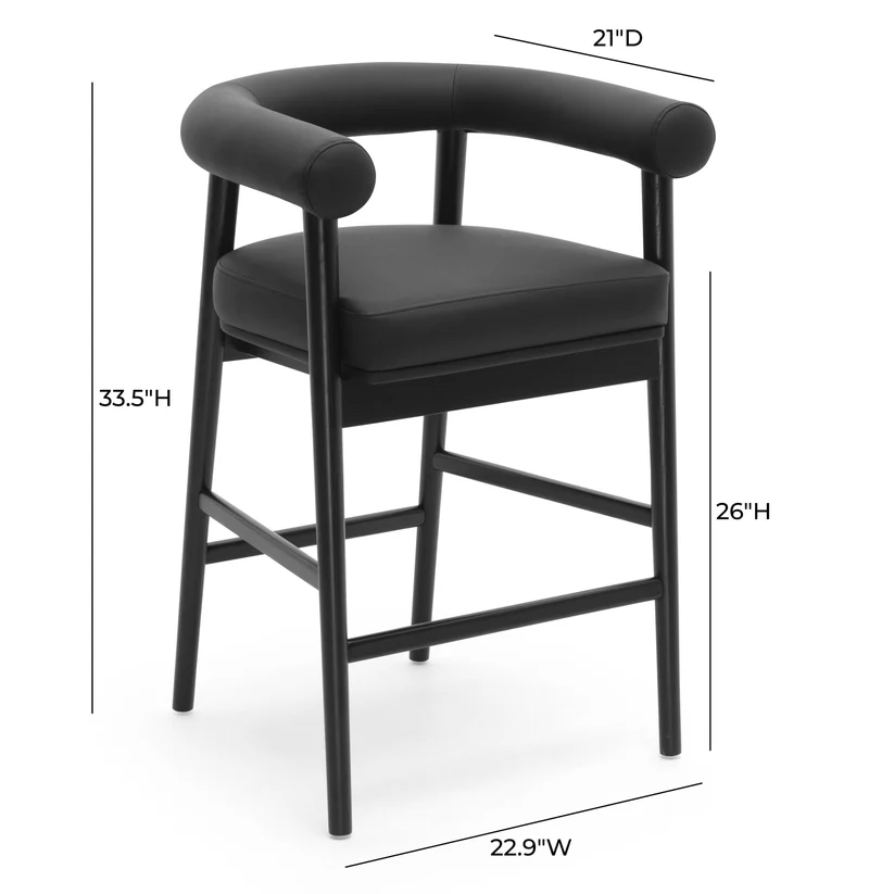 Spara Performance Vegan Leather Counter Stool - Image 2