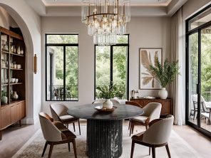 Genoa 48" Marble Dining Table