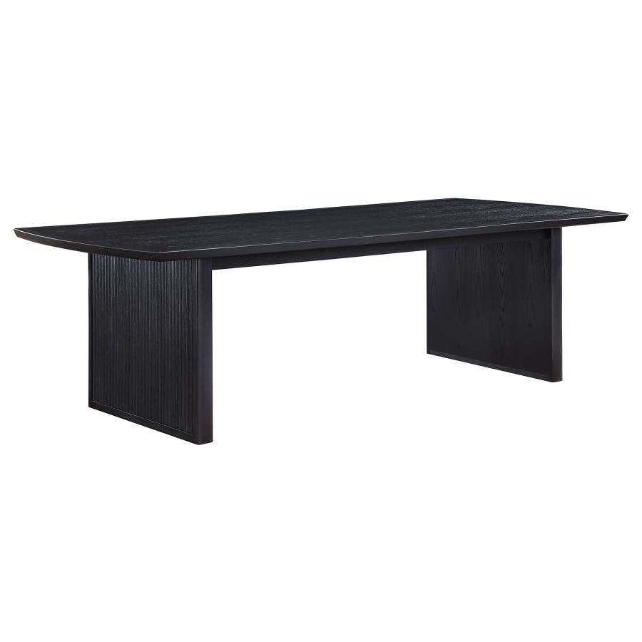 ALEXIA 100-inch Extension Leaf Dining Table Black