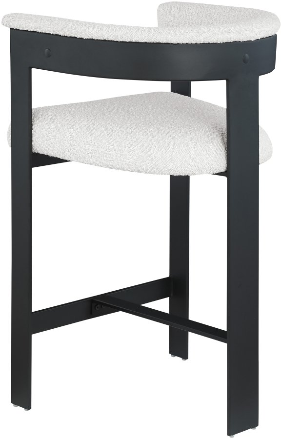 Romeo Boucle Fabric Upholstered Bar / Counter Stool - Image 3