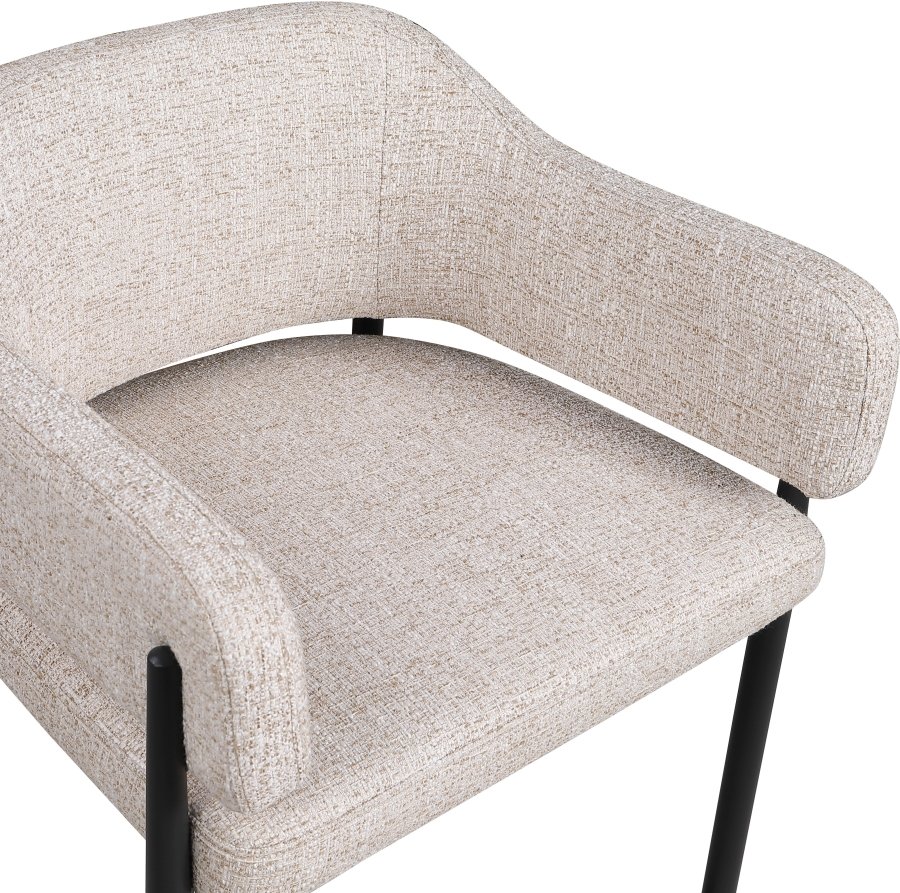 Dame Fabric Upholstered Counter Stool - Image 3