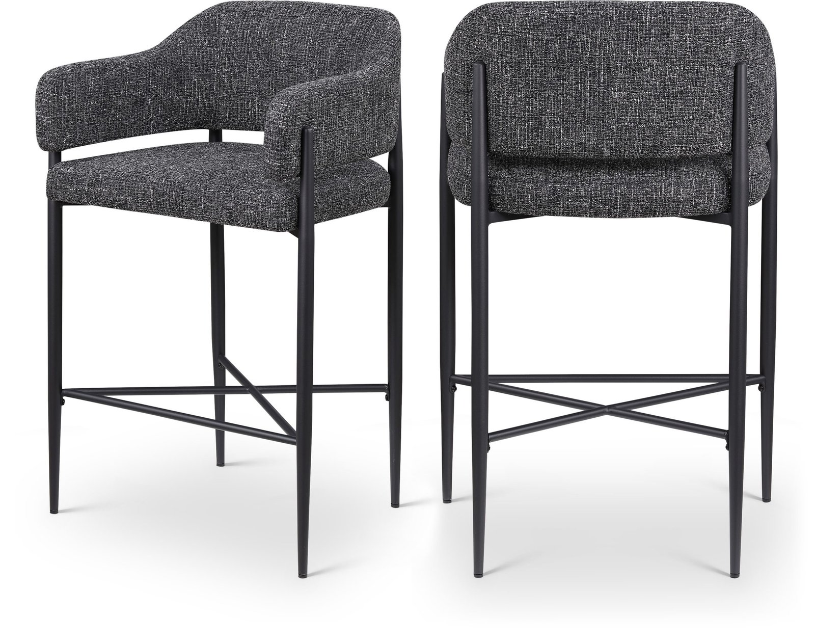 Dame Fabric Upholstered Counter Stool - Image 6