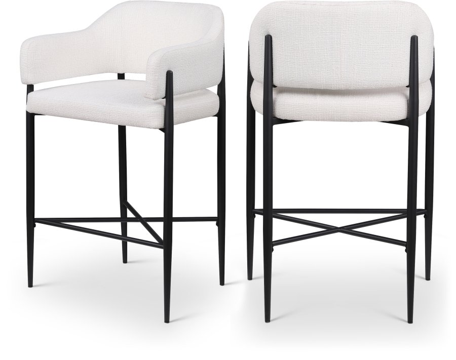 Dame Fabric Upholstered Counter Stool - Image 7