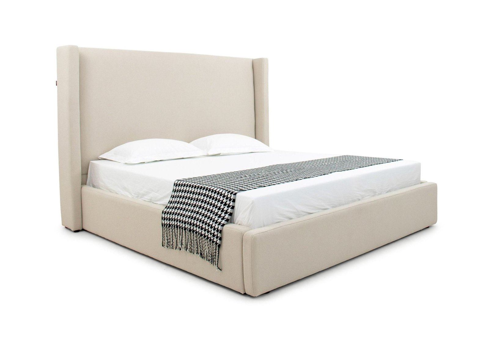 Byrne - Modern Beige Fabric Bed - Image 3