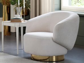 Living collection   Erzin Swivel Accent Chair
