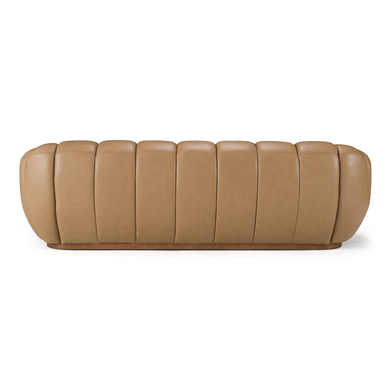 Ekwok - Modern Tan Leather Sofa - Image 5