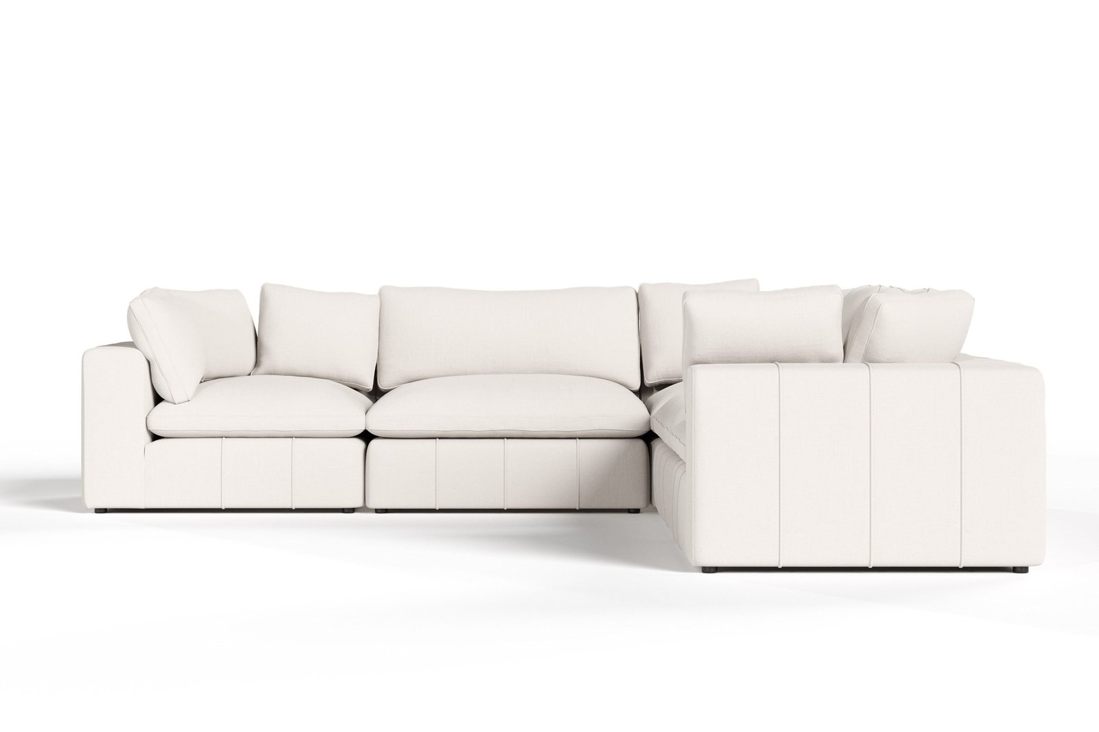 Vicki - Modern Off-White Fabric Modular Sectional - Image 3